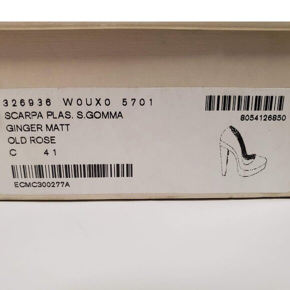 STELLA MCCARTNEY SHOES FAUX SNAKEPRINT LEATHER PLATFORM HIGH HEEL IT 41 US 11 - Picture 9 of 12